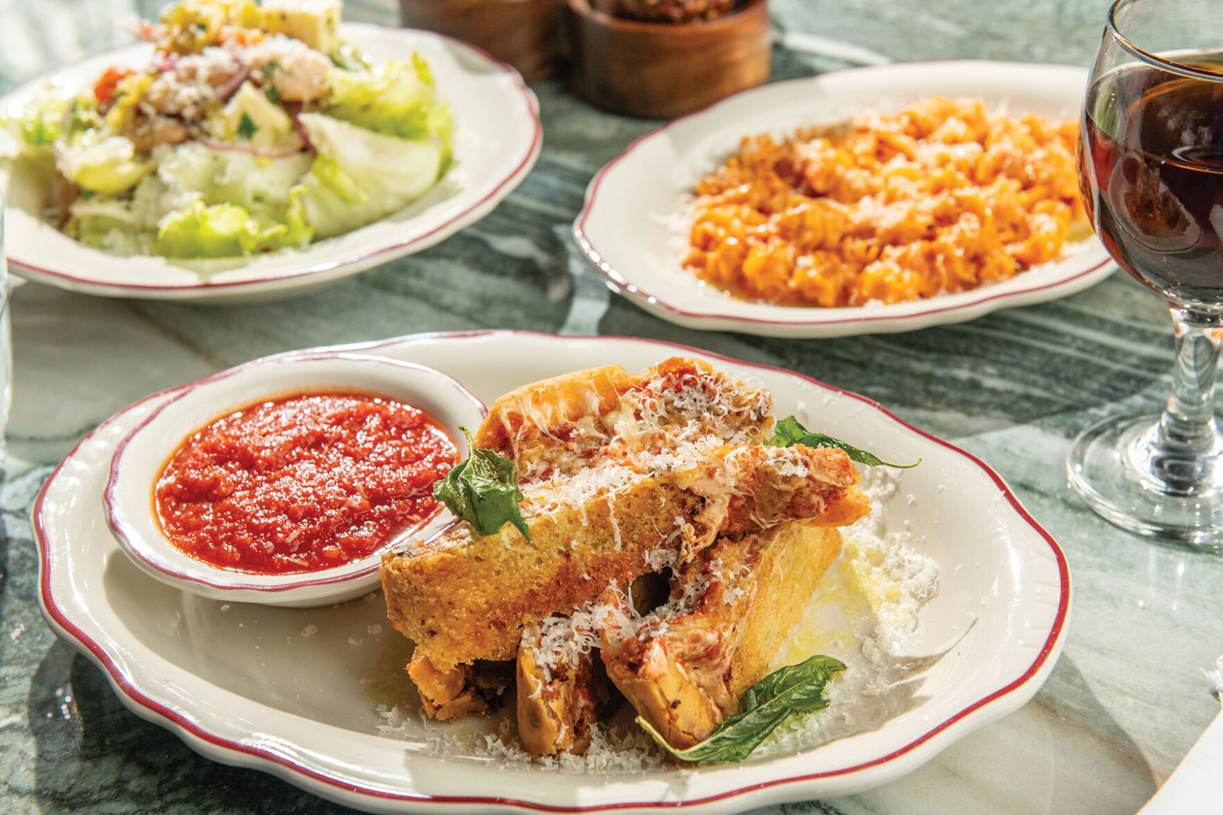 Eggplant parm stuffed bread at Pelato